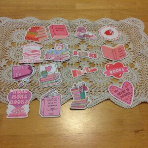 Book Lover's Stickers -  for computer, book cover, crafts, scrapbook